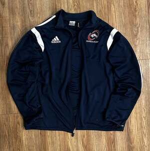 Adidas Navy Blue Herriman Rugby Climacool Full Zip Warm Up Track Jacket